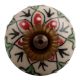 Red Leaf Flower Ceramic Dresser Knob Online